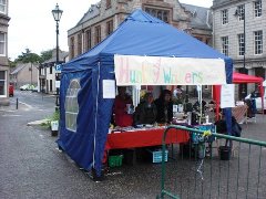 Huntly Writers at the Farmers' Market